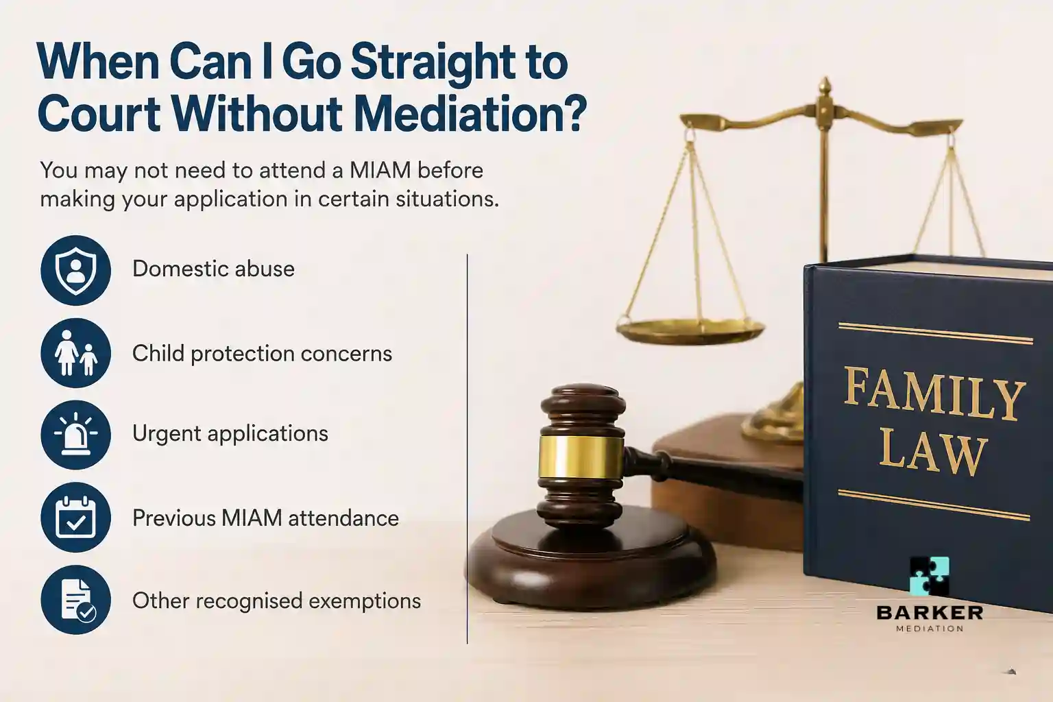 When Can I Go Straight to Court Without Mediation Barrow-in-Furness?